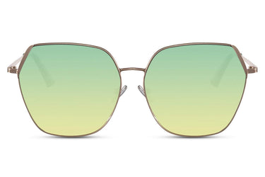 Heart-shaped sunglasses with pink lenses